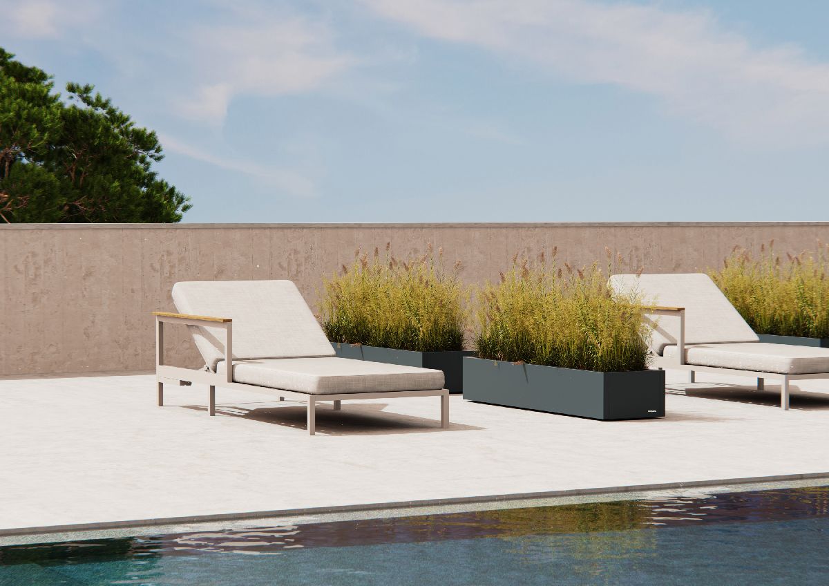 Herstera Garden Pflanzkübel Cube | 40 x 150 x 25 cm