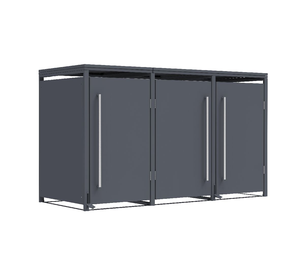 Westmann Mülltonnenbox Pedura 3 | 3x 240L | mit Fußpedal