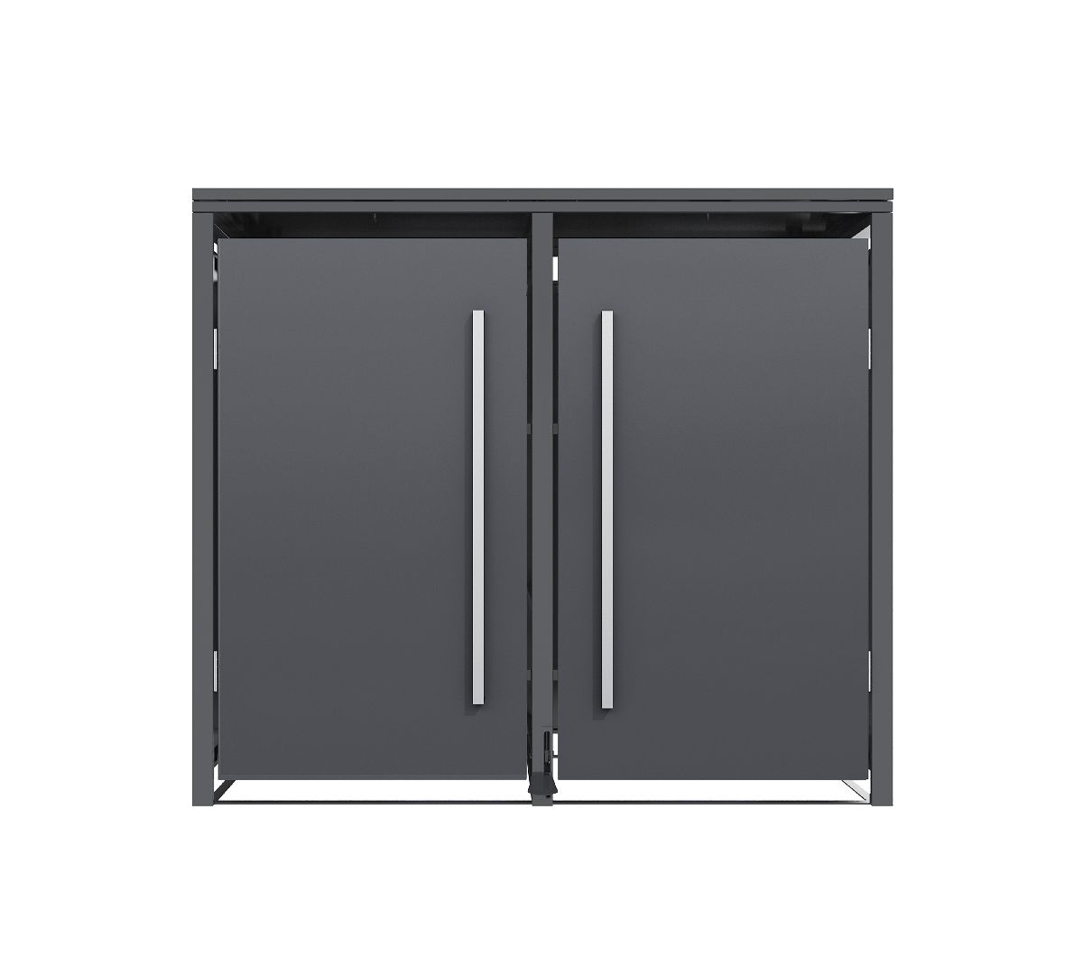 Westmann Mülltonnenbox Pedura 2 | 2x 240L | mit Fußpedal