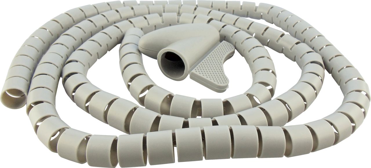 SCHWAIGER Kabelspiralschlauch (Ø 28 mm), Grau