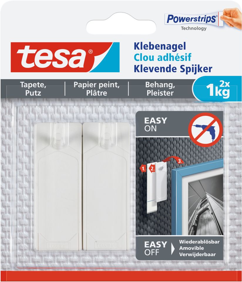 tesa® Klebenagel Tapete & Putz