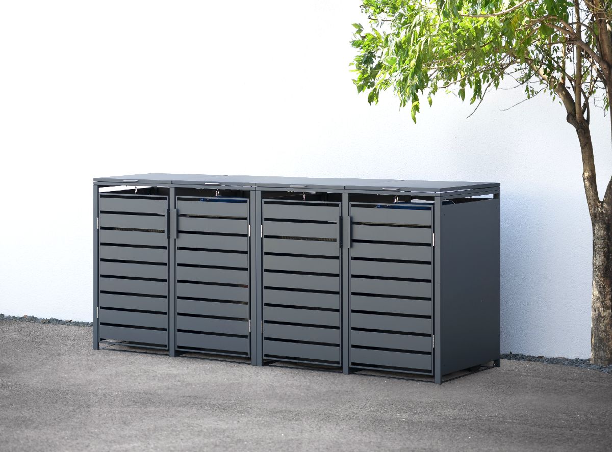 Westmann Mülltonnenbox Kubus | 4x 240 L