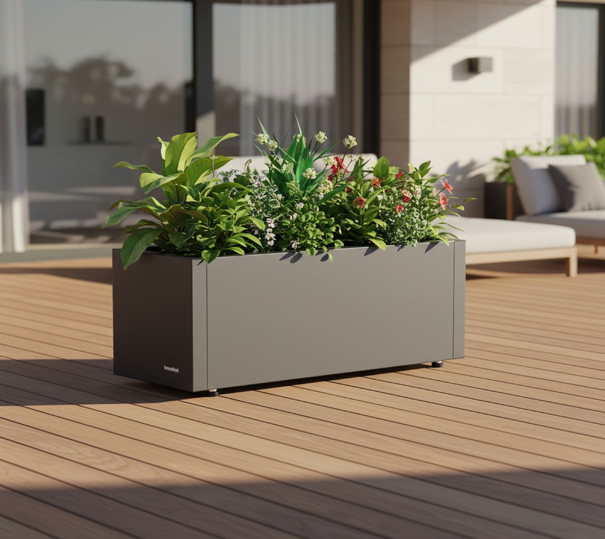 Herstera Garden Pflanzkübel Cube | 25 x 60 x 25 cm