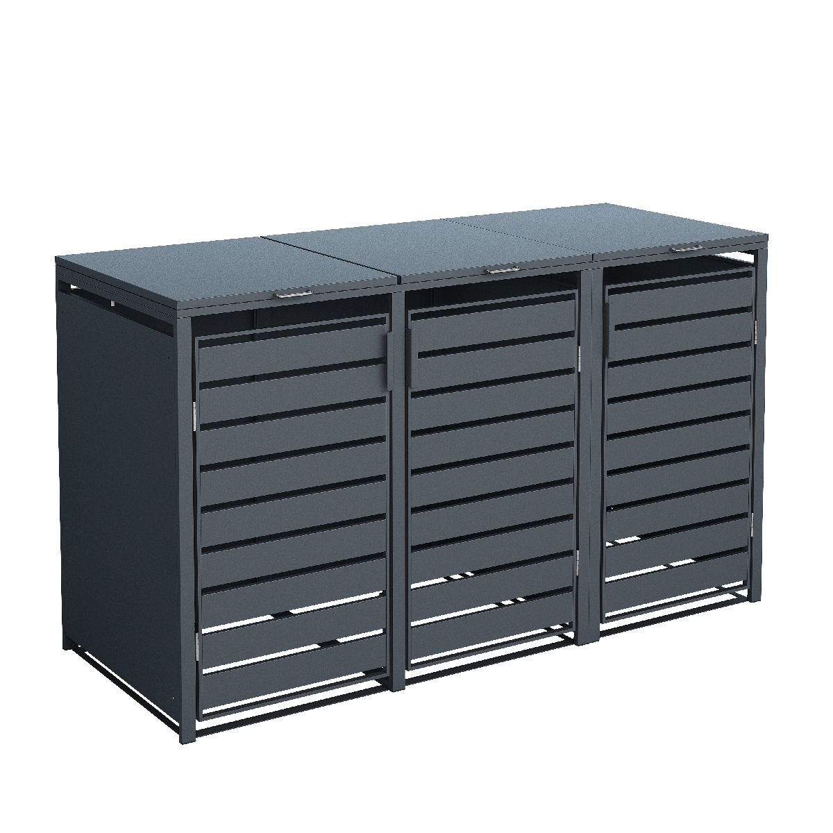 Westmann Mülltonnenbox Kubus | 3x 240 L