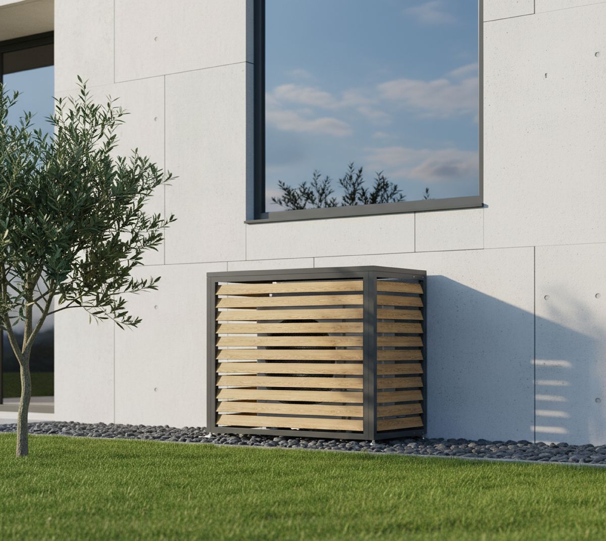 Westmann Verkleidung Wärmepumpe Boxa S Holzoptik