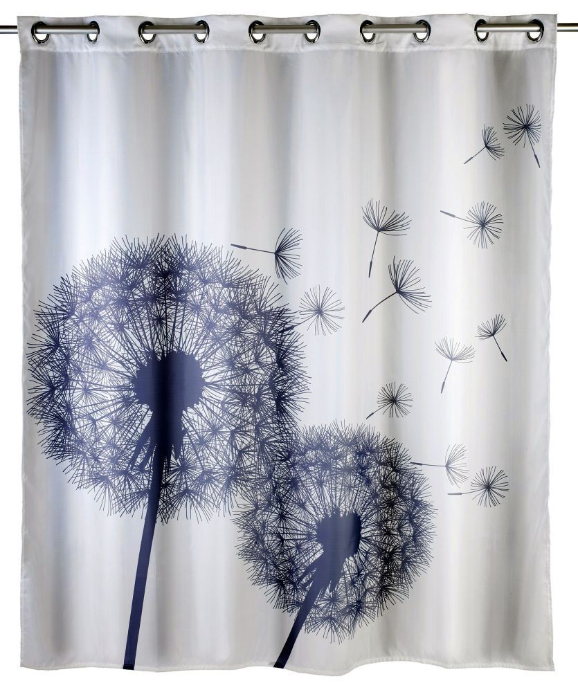 WENKO Anti-Schimmel Duschvorhang Astera Flex, Polyester, 180 x 200 cm, waschbar