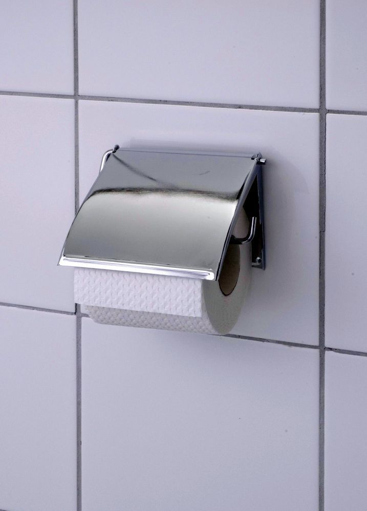 WENKO Toilettenpapierhalter Cover chrom