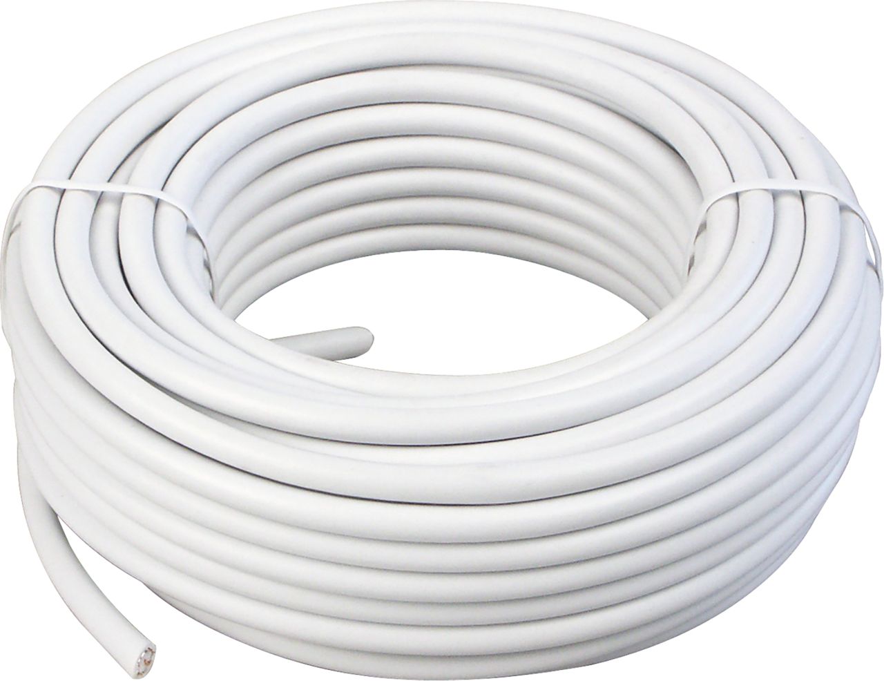 SCHWAIGER SAT Koaxialkabel (75 dB), 10 m, Weiß