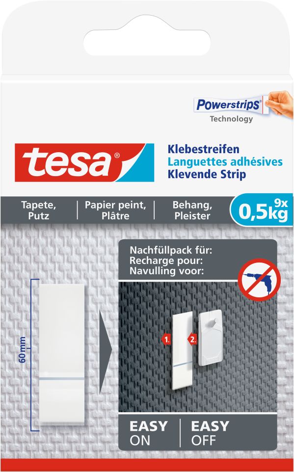 tesa® Klebestreifen Tapete & Putz