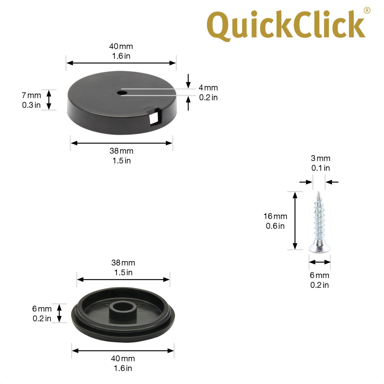 WAGNER 12tlg QuickClick Ø40 Gleiter 8074