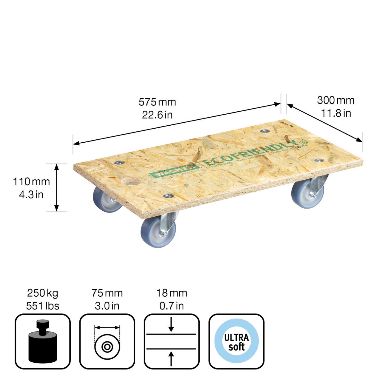 WAGNER Transporthilfe OSB, TK 250kg 1173