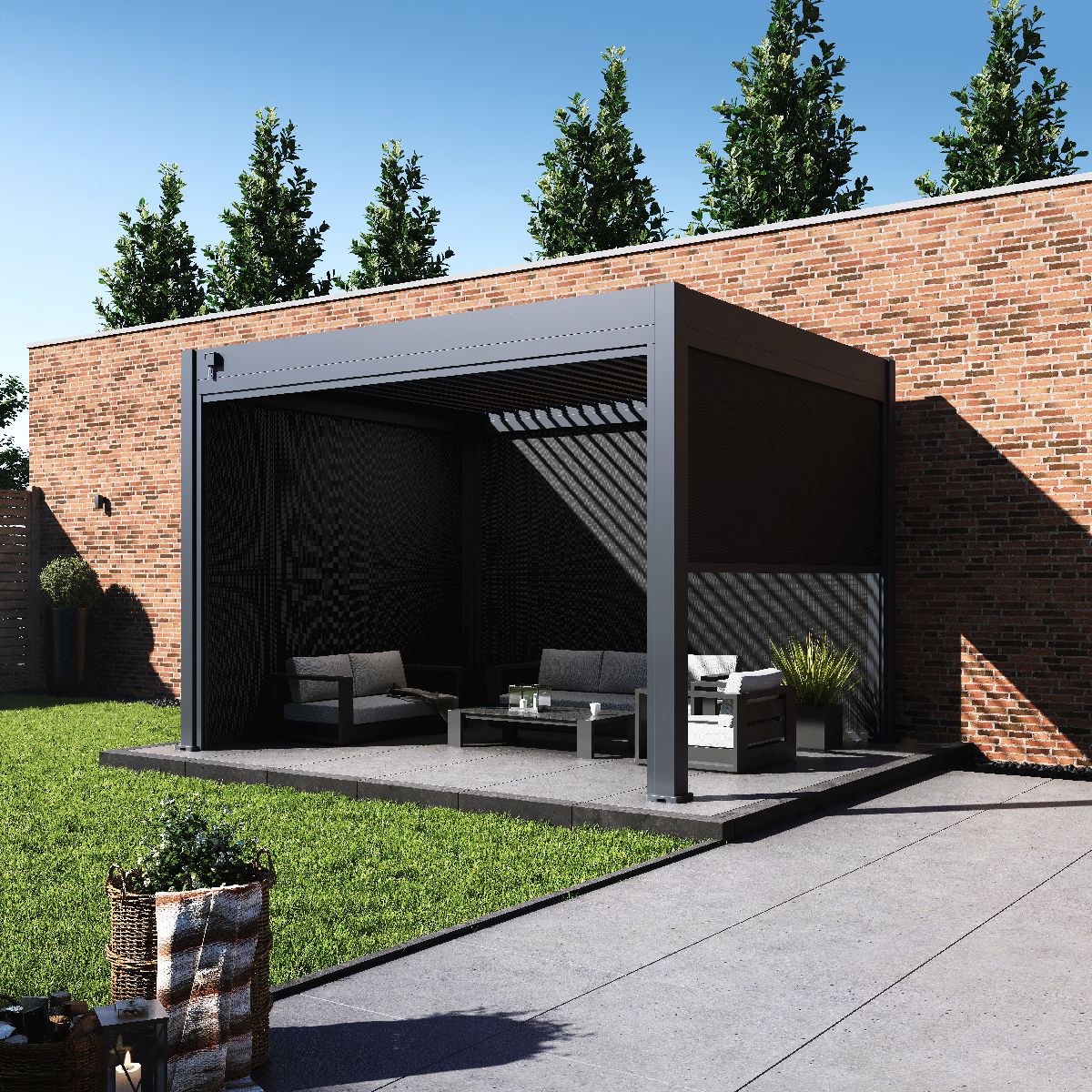 Paragon Outdoor Seitenteil für Pergola Grand Tuscan 10