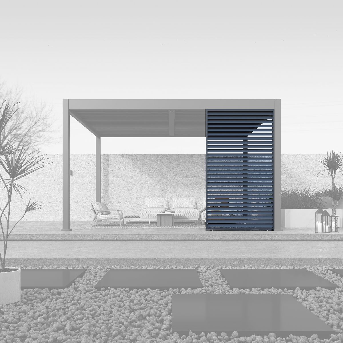 Paragon Outdoor Lamellen Sichtschutz für Pergola Grand Tuscan 14