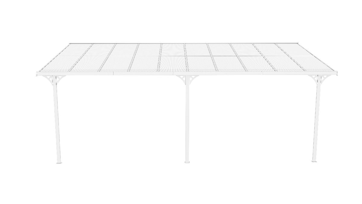 Westmann Terrassenüberdachung Bruce 617 Weiß