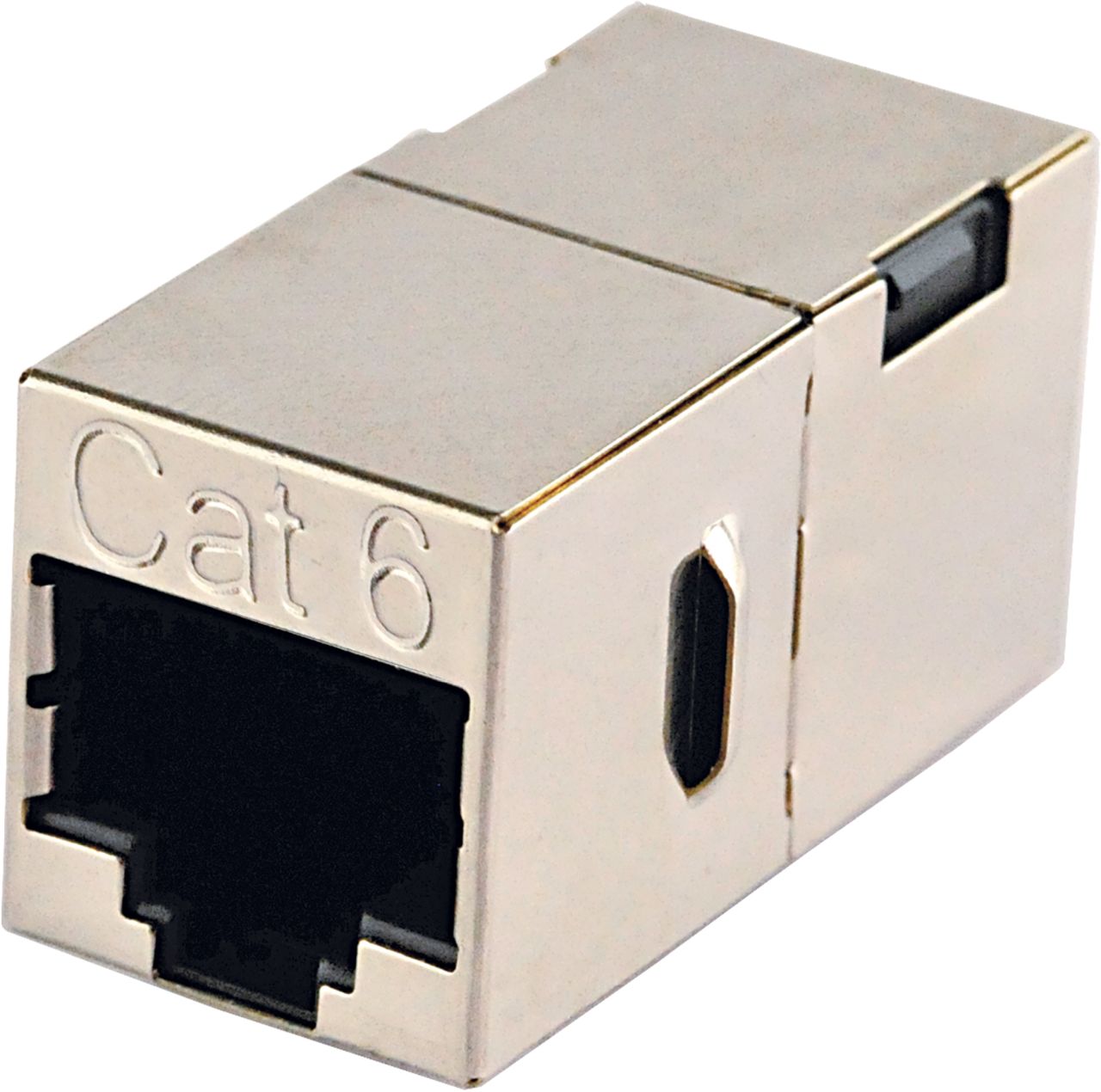 SCHWAIGER CAT 6 Netzwerkverbinder, Silber