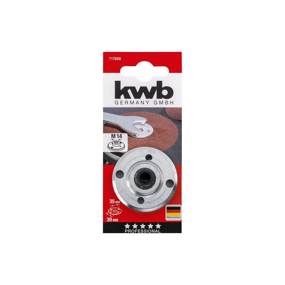 KWB Germany AGGRESSO-FLEX® Spannmutter, flach 717600