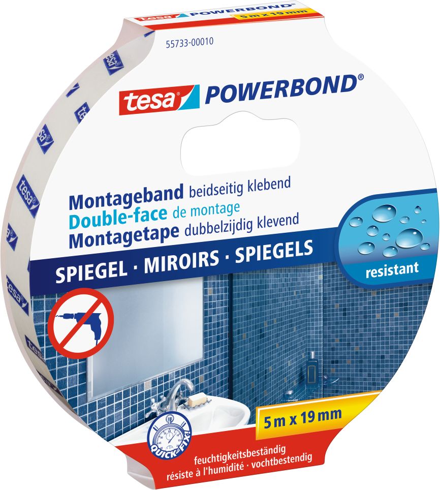 tesa® Powerbond® Montageband Spiegel
