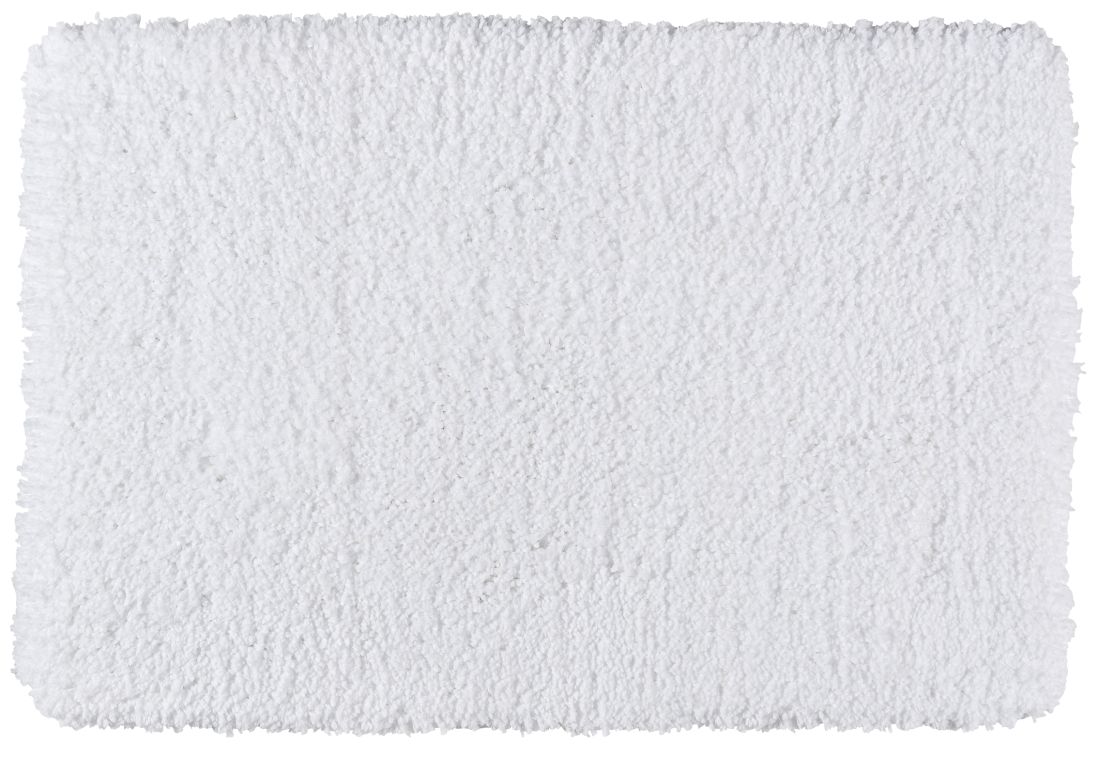 WENKO Badteppich Belize Weiß 60 x 90 cm, Mikrofaser