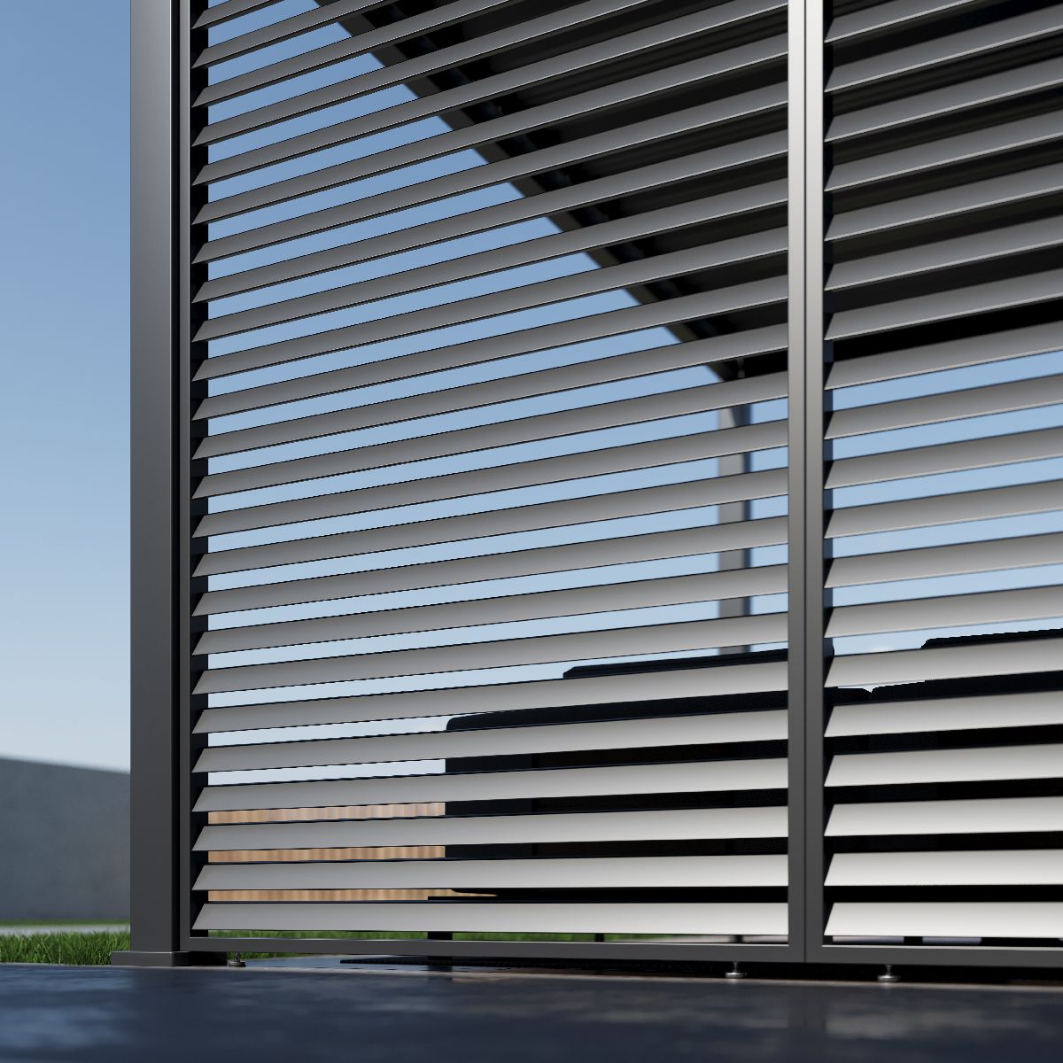 Paragon Outdoor Lamellen Sichtschutz für Pergola Grand Tuscan 14