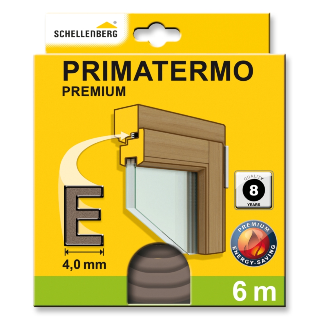Schellenberg Gummidichtung PREMIUM E-Profil selbstklebend
