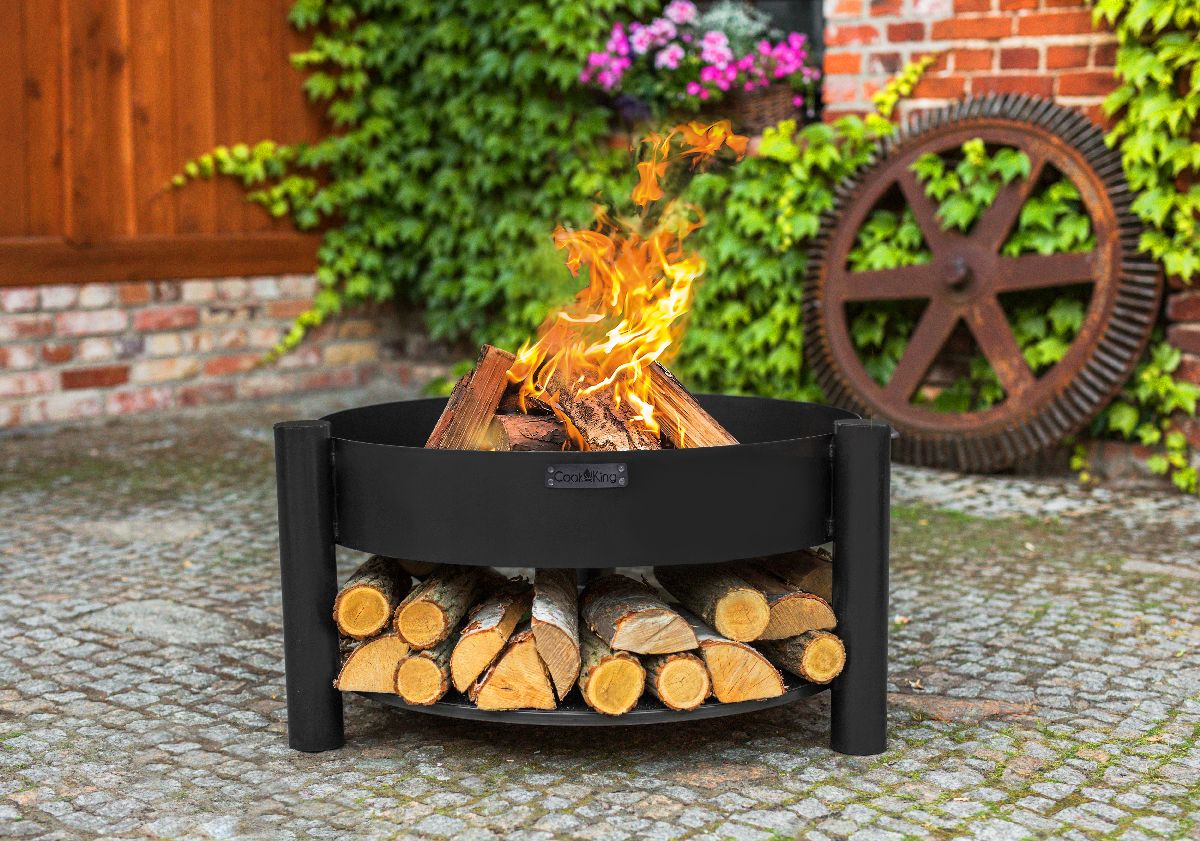 CookKing Feuerschale Montana 60 | Inkl. Holzlager