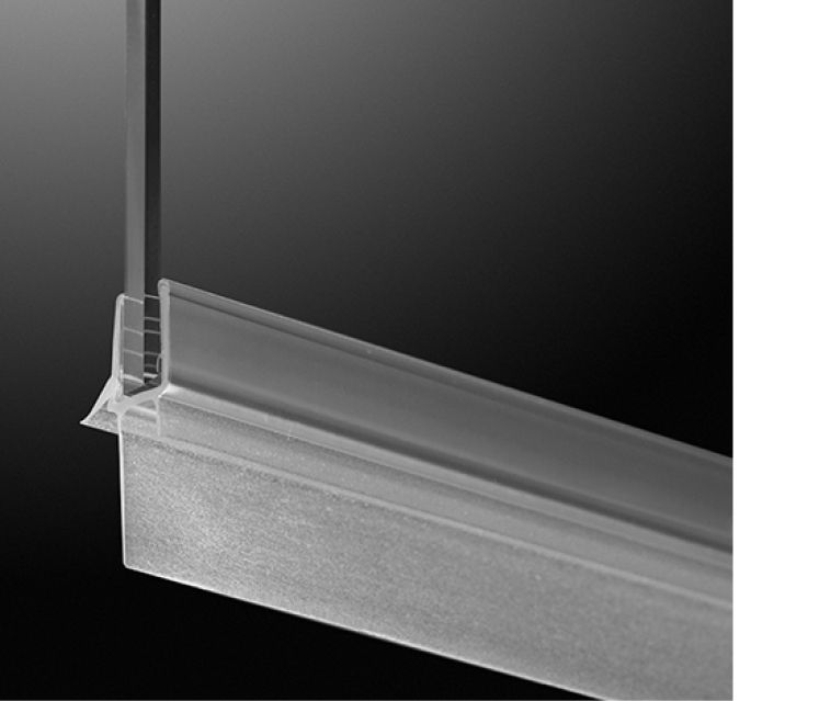 Upmann Wasserabweisprofil, 12 mm SH/ 5-6 mm Glas, 11,5 mm Lippe