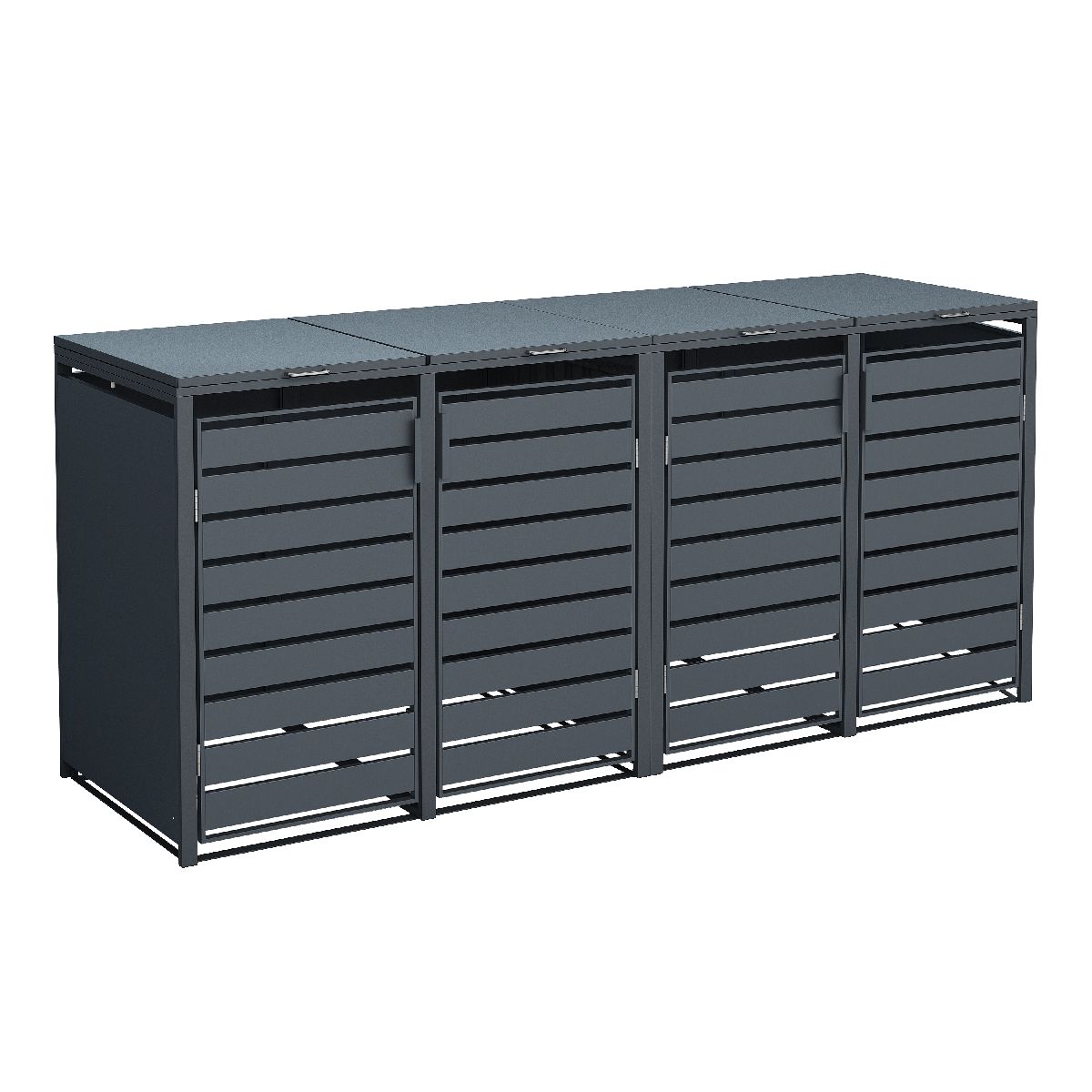 Westmann Mülltonnenbox Kubus | 4x 240 L