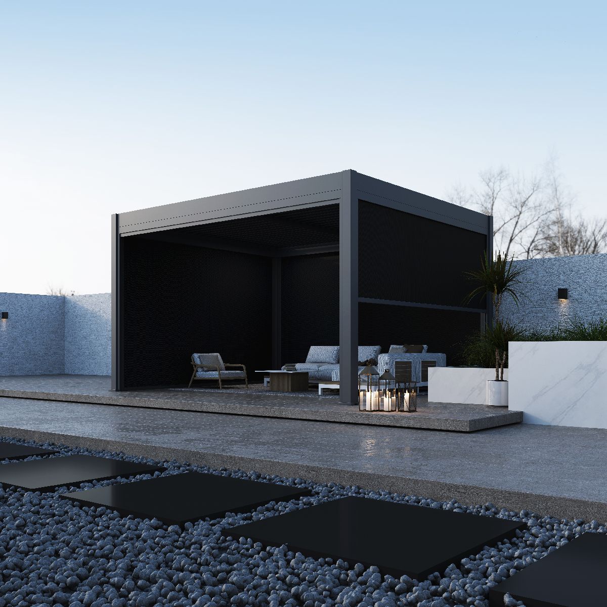 Paragon Outdoor Seitenteil für Pergola Grand Tuscan 12