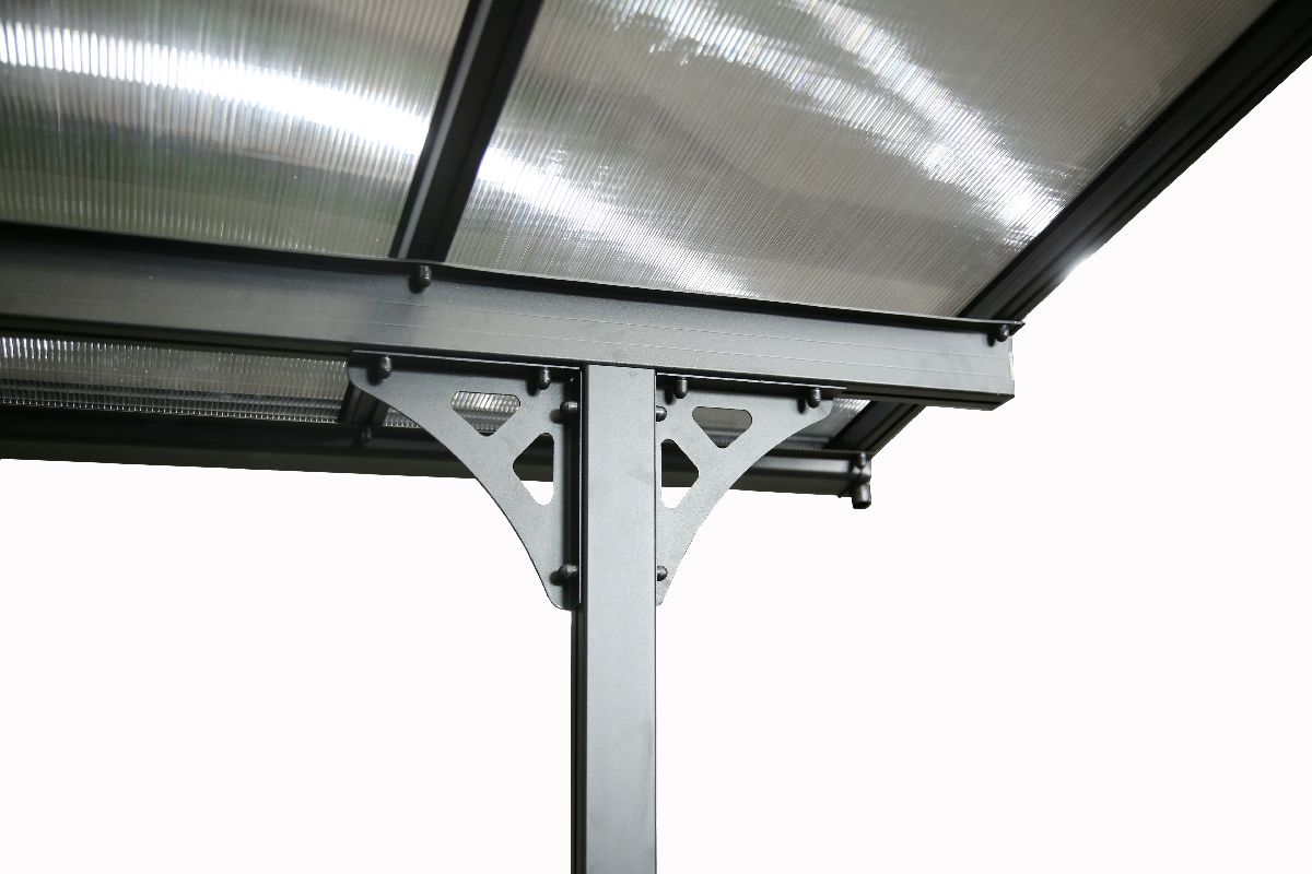 Westmann Terrassenüberdachung Bruce 617 Schwarz