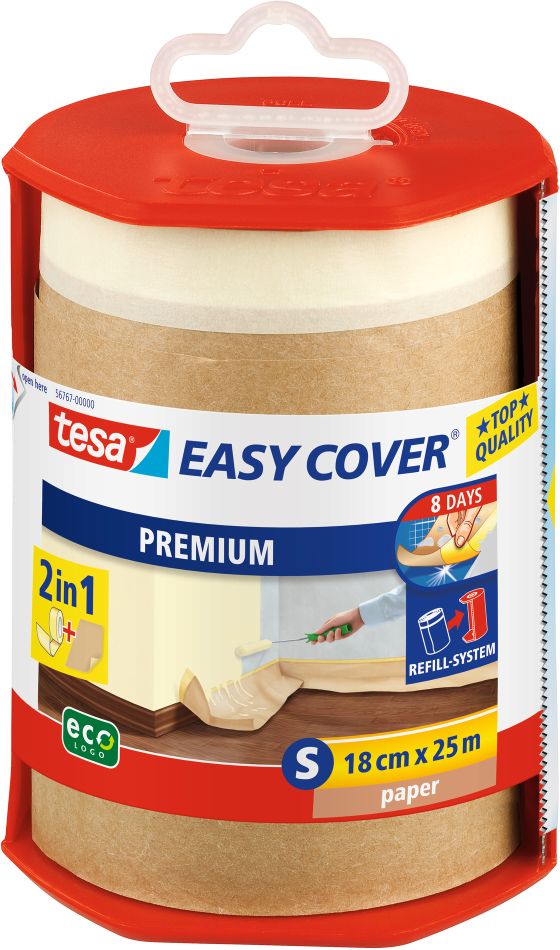tesa® Easy Cover® Premium S Abdeckpapier im Abroller 25 m x 180 mm