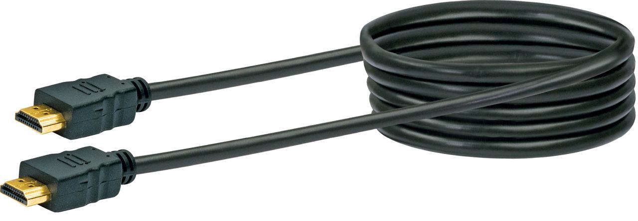 SCHWAIGER High-Speed-HDMI-Kabel mit Ethernet, 5 m, Schwarz