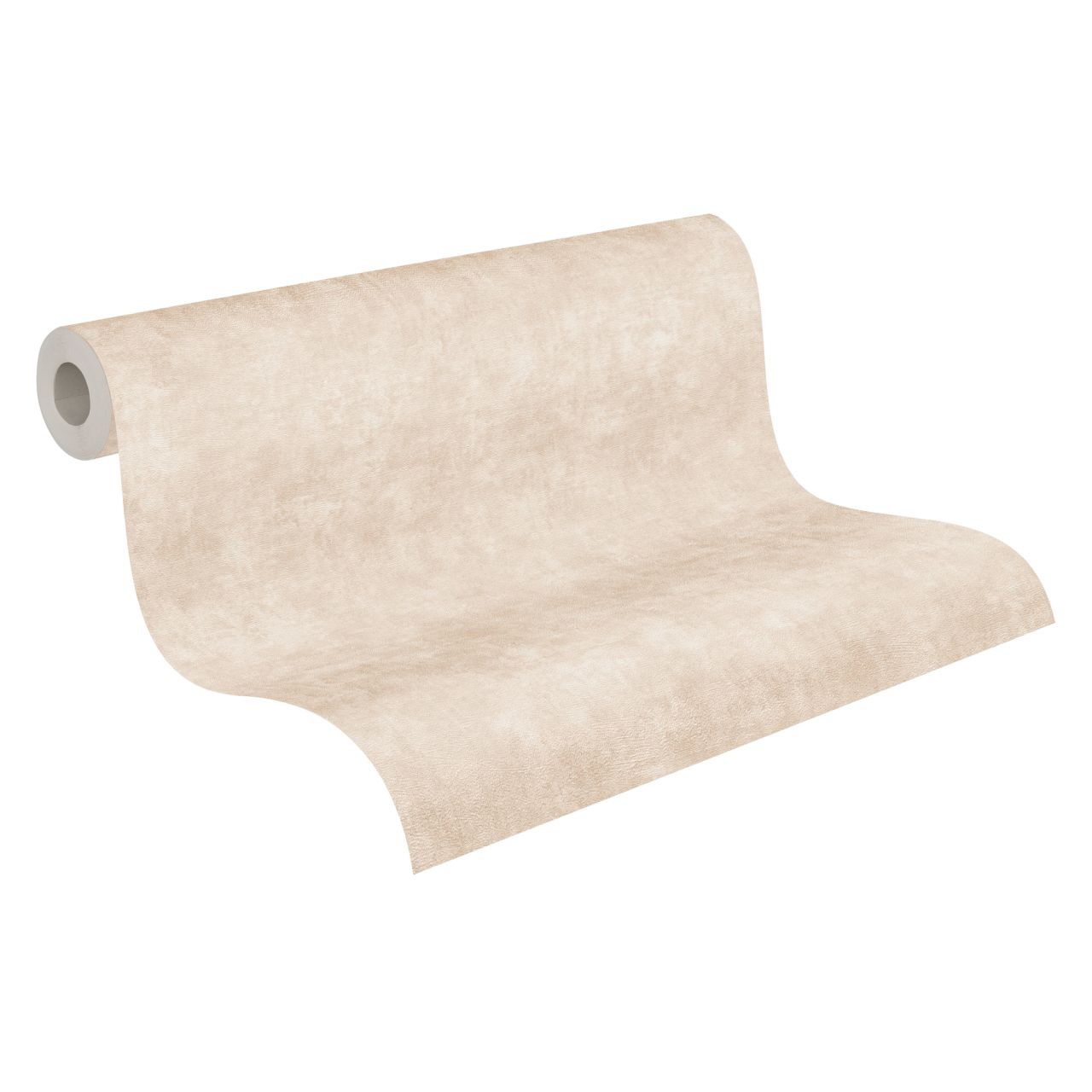 A.S. Création Vliestapete Terra Uni Beige matt strukturiert