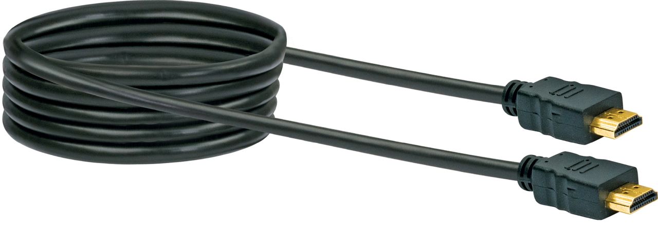 SCHWAIGER High-Speed-HDMI-Kabel mit Ethernet, 5 m, Schwarz