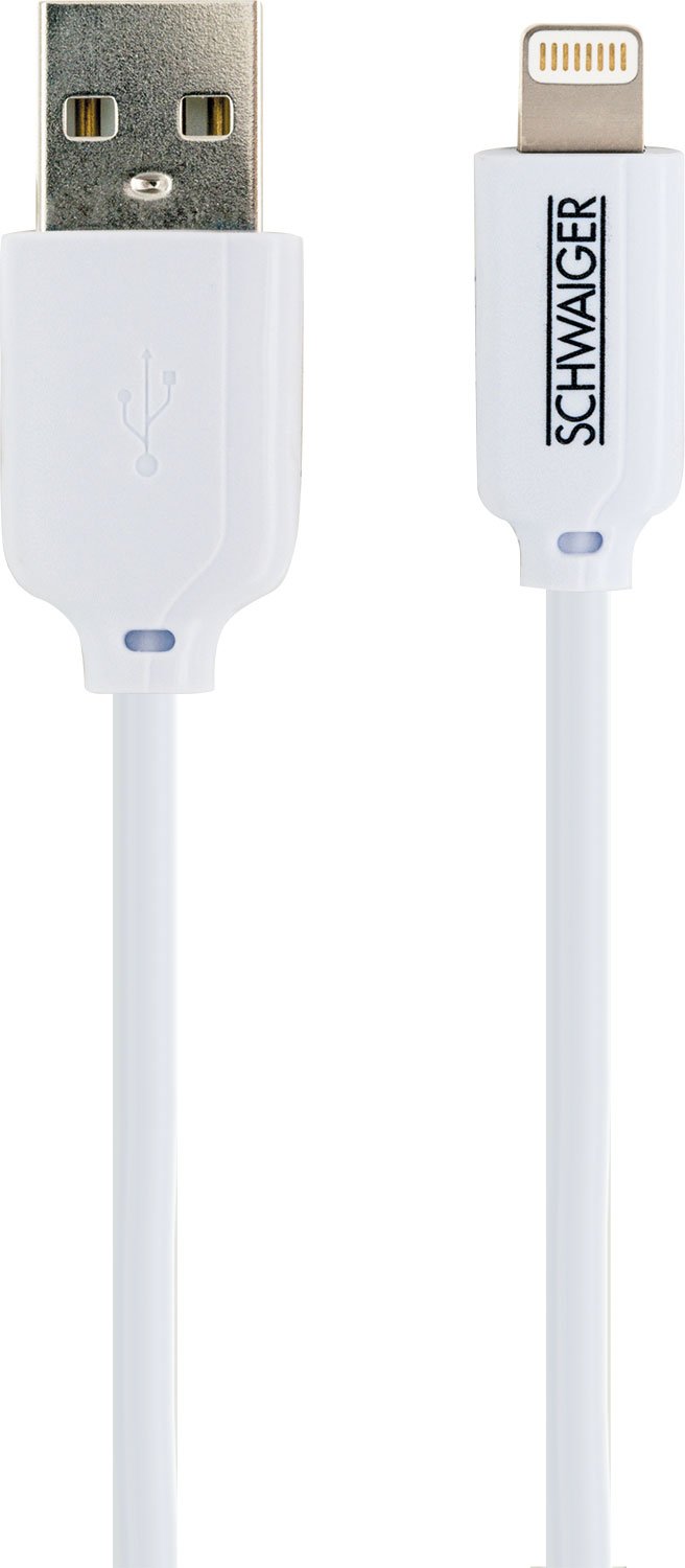 SCHWAIGER Apple® Lightning Sync & Ladekabel, 2 m, Weiß LKF200L532