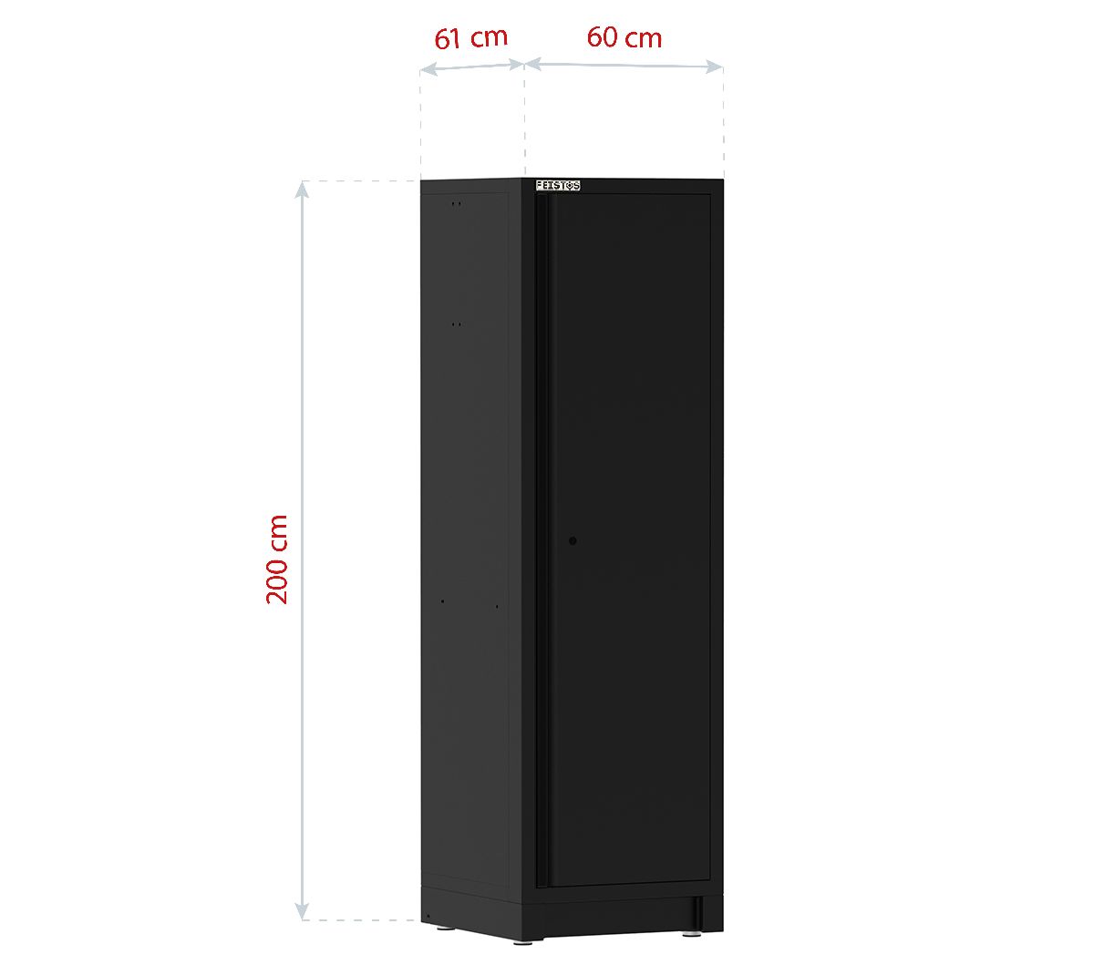 Feistos Hochschrank EOS Blackline Solo