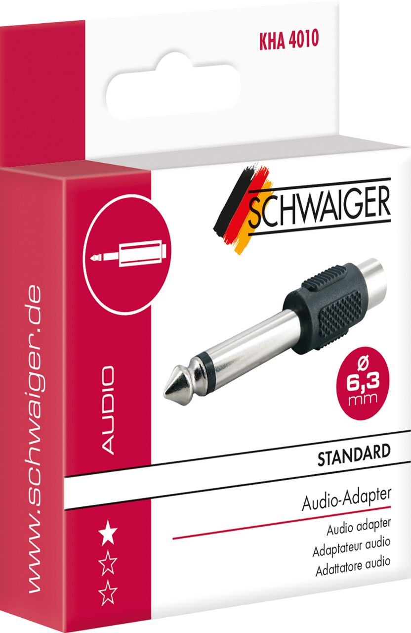 SCHWAIGER AUDIO Adapter, Schwarz