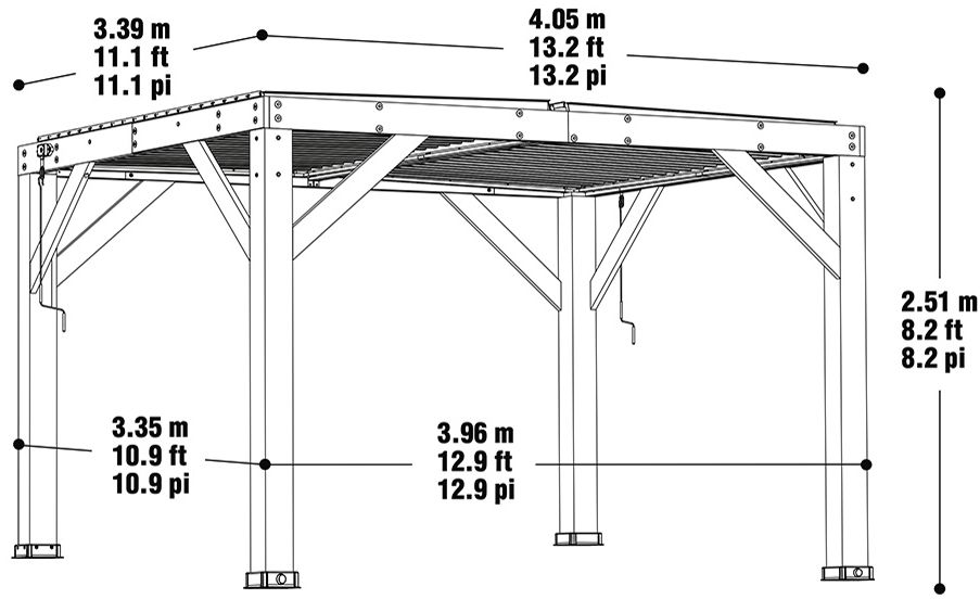 Westmann Pergola Karl mit Lamellendach