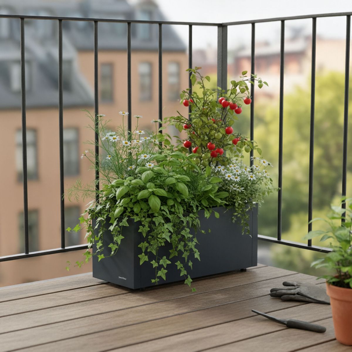 Herstera Garden Pflanzkübel Cube | 25 x 60 x 25 cm
