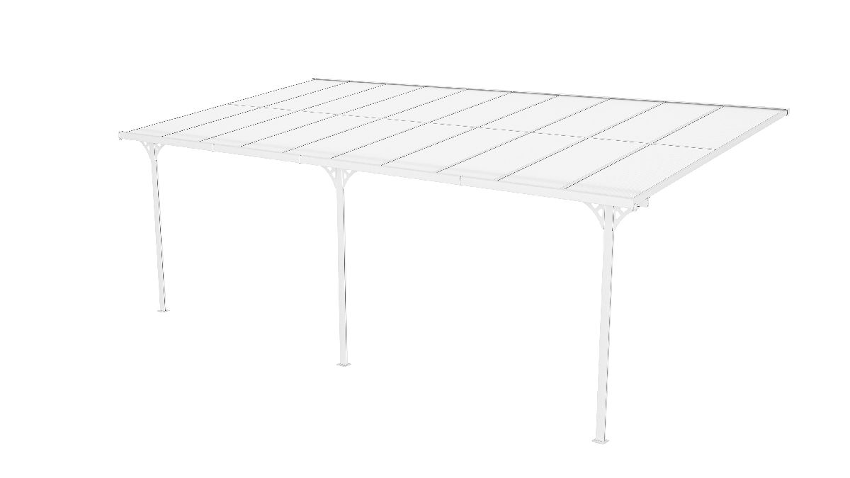 Westmann Terrassenüberdachung Bruce 617 Weiß