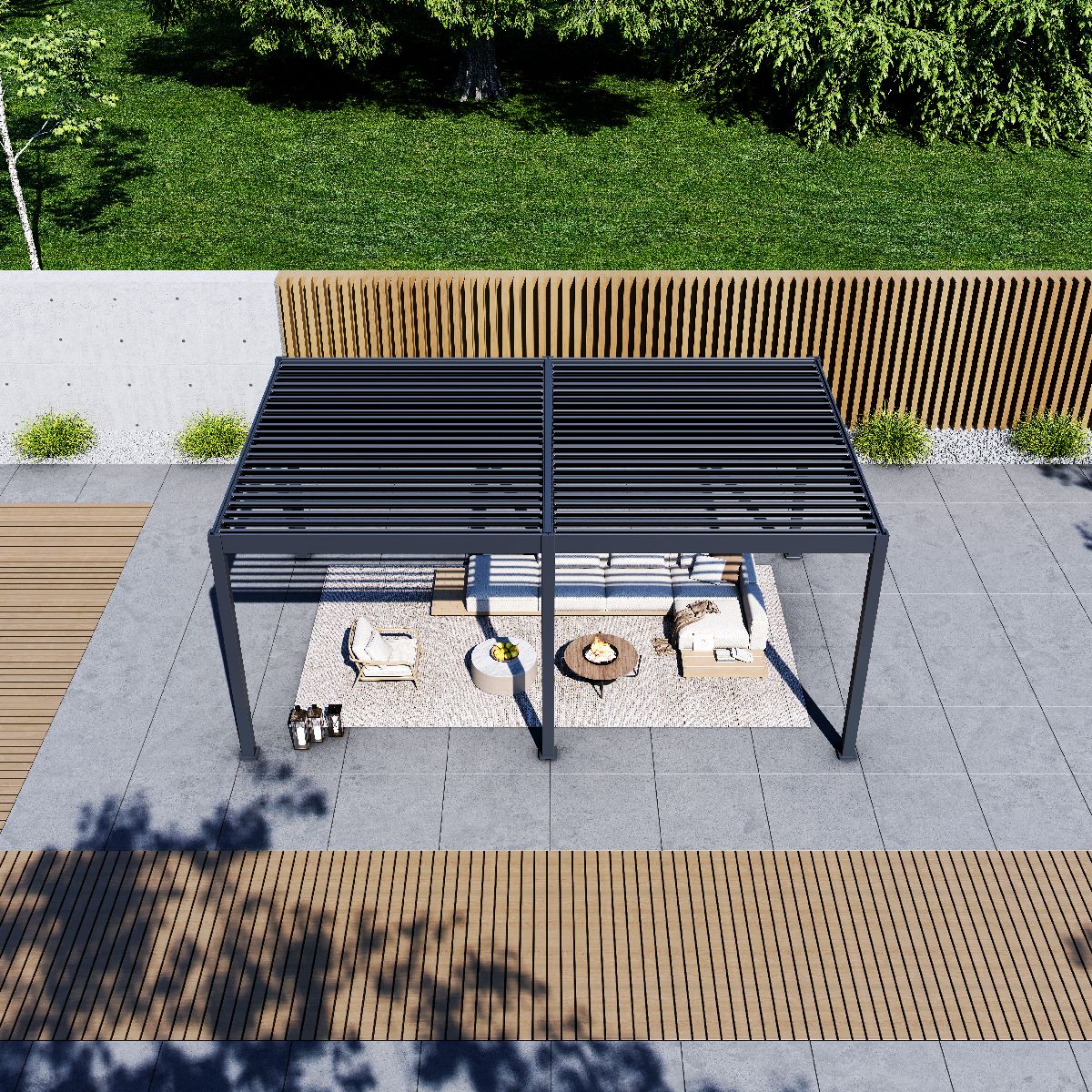 Paragon Outdoor Pergola Grand Tuscan 1220 | inkl. Lamellendach