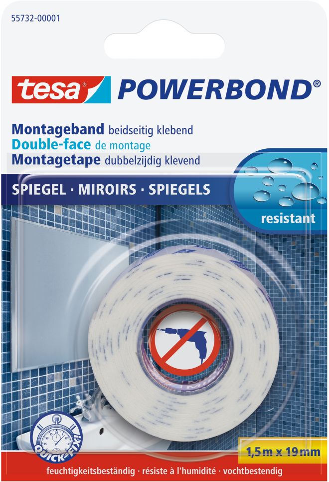 tesa® Powerbond® Montageband Spiegel