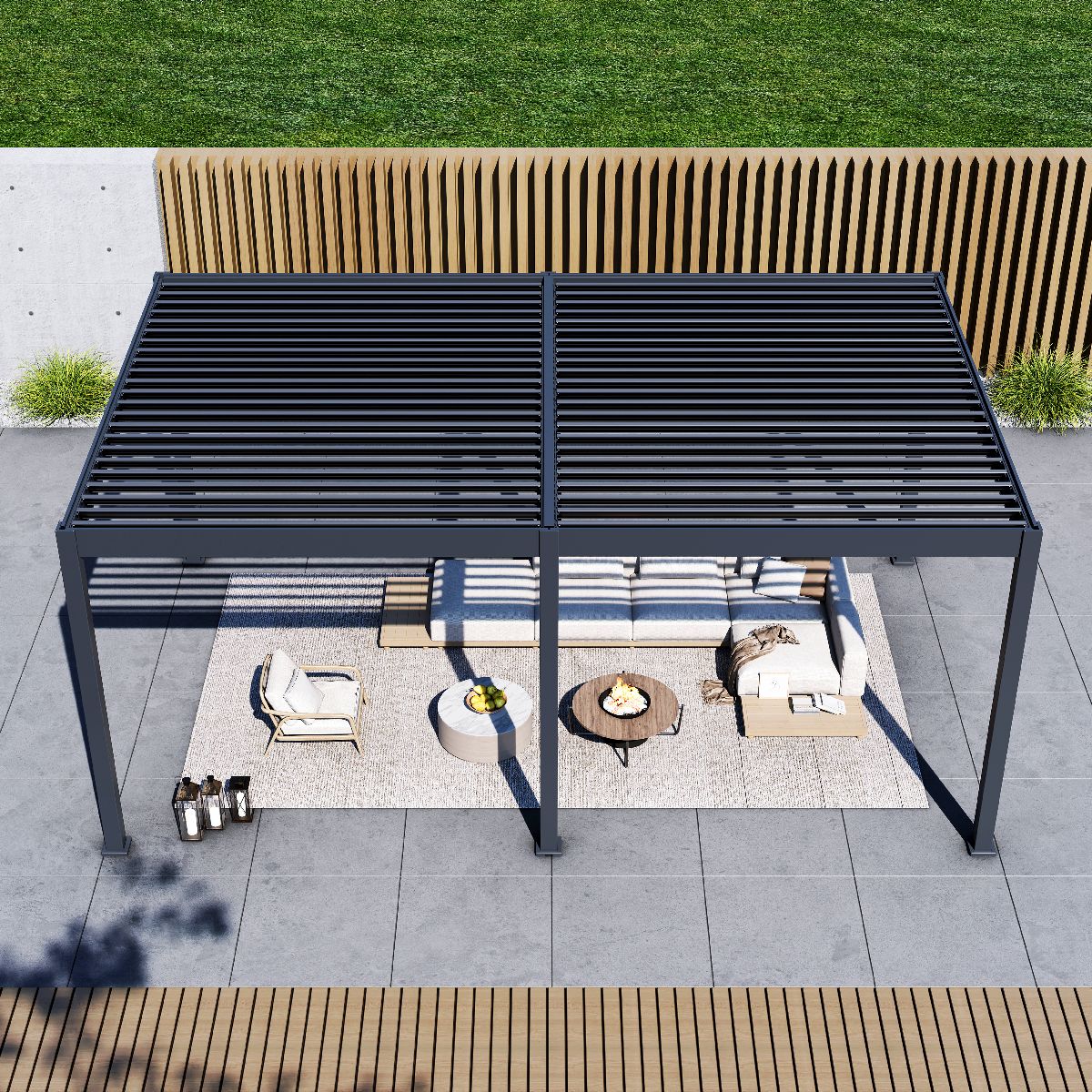 Paragon Outdoor Pergola Grand Tuscan 1220 | inkl. Lamellendach