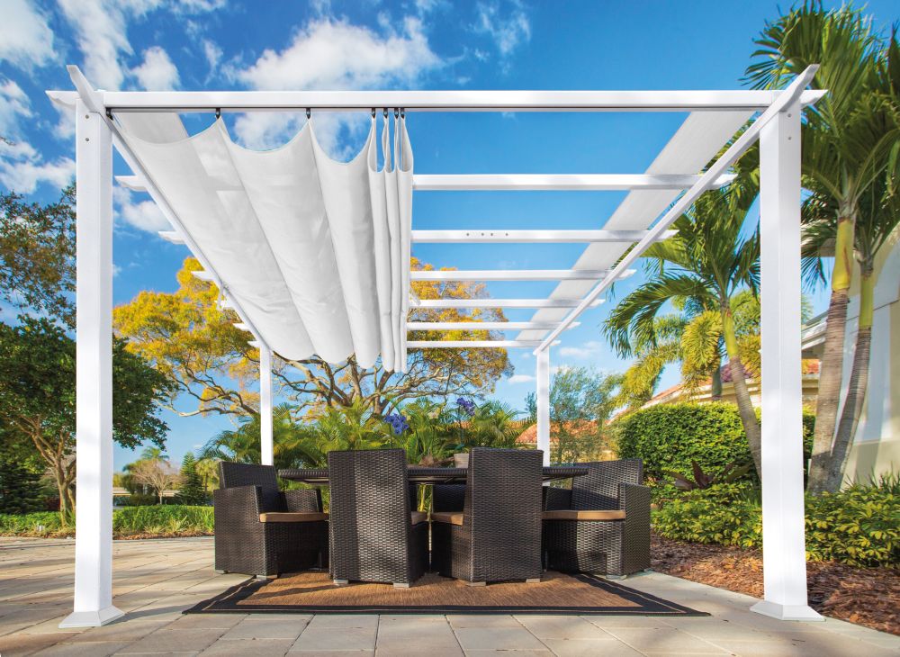 Paragon Outdoor Pavillon Florida 11 x 11, 350 x 350 x 235 cm, Weiss