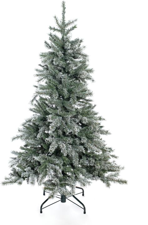 Evergreen Weihnachtsbaum Fichte Frost inkl. Lichterkette 150 cm