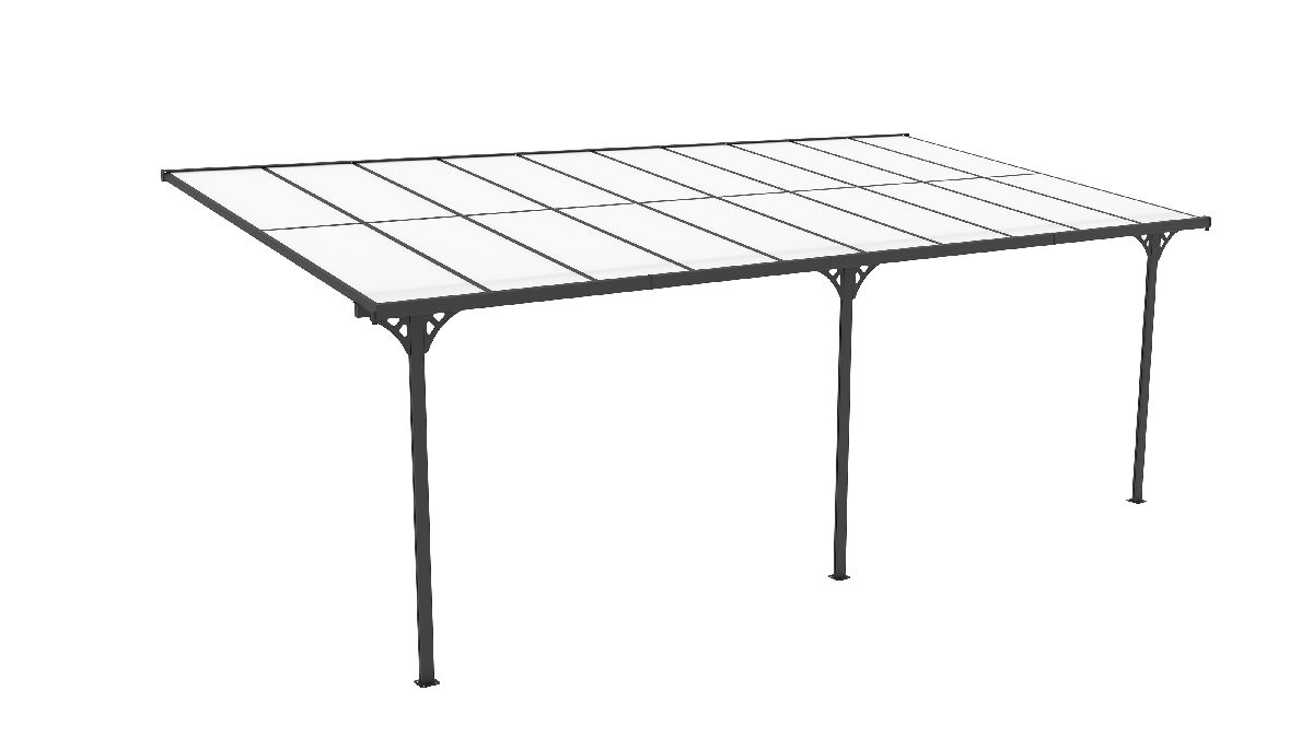 Westmann Terrassenüberdachung Bruce 617 Schwarz