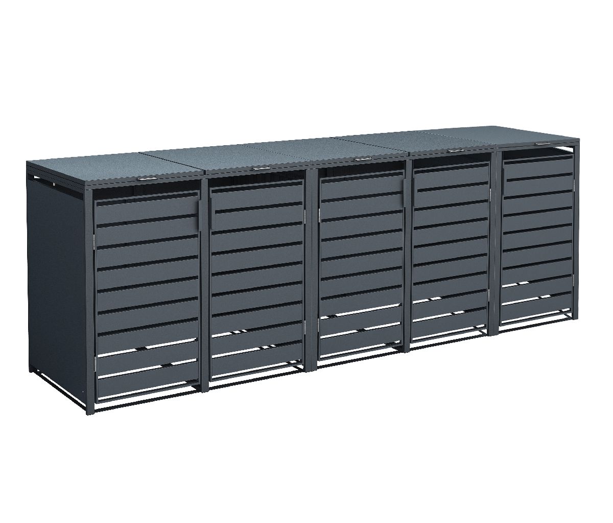 Westmann Mülltonnenbox Kubus | 5x 240 L