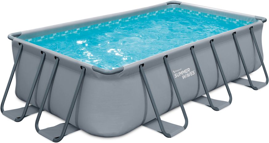 Summer Waves Elite Pool, 200 x 400 x 100 cm, Anthrazit
