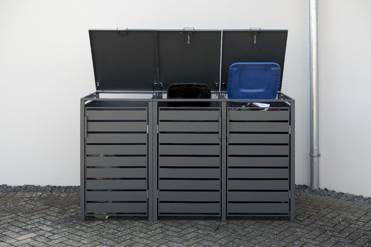 Westmann Mülltonnenbox Kubus | 3x 240 L