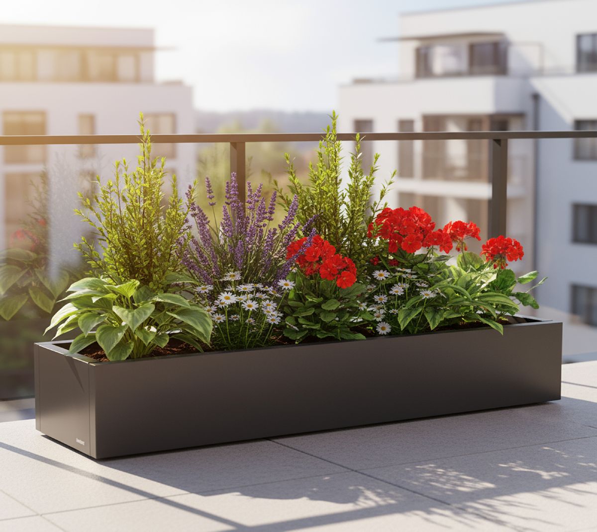 Herstera Garden Pflanzkübel Cube | 40 x 150 x 25 cm