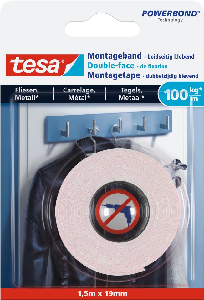 tesa® Montageband Fliesen, 100 kg